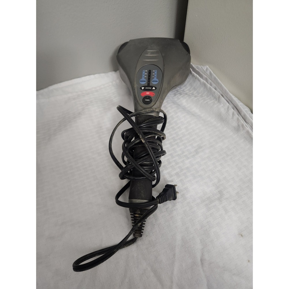 HoMedics PA-200H Programmable Percussion Massager with Heat Handheld Gray